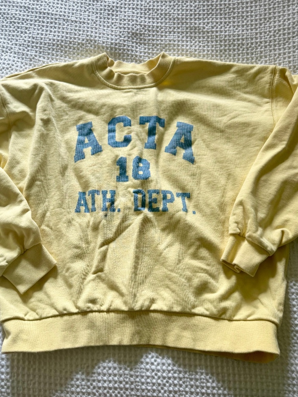 Yellow Acta Crewneck